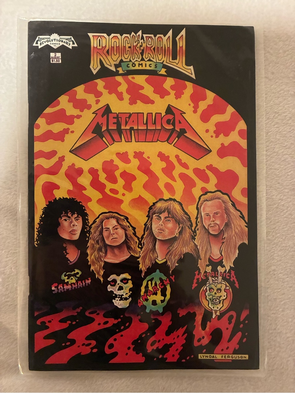 Rock & Roll Comics Wall Art Print - Red & Yellow Poster